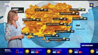 Météo Var: du soleil et quelques averses dans l'après-midi de lundi, 33°C à Draguignan 