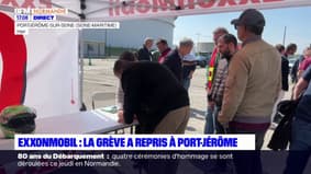 Seine-Maritime: la grève a repris au site ExxonMobil de Port-Jérôme