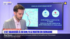 Autoroute A7: la circulation abaissée à 50km/h à partir du 20 mars sur une voie de 