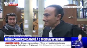 Mélenchon condamné: la partie civile salue une décision "très satisfaisante"