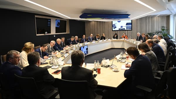 Les membres du Conseil national de sécurité à Bruxelles, le 17 octobre 2023.