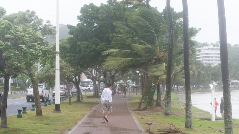 Passage du cyclone tropical Pam au sud de Nouméa, en Nouvelle-Calédonie, le 14 mars 2015. (Photo d'illustration)

