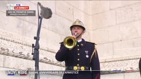 Cérémonie du 11-Novembre: le son du cessez-le-feu résonne sous l'Arc de Triomphe, 105 ans après l'Armistice