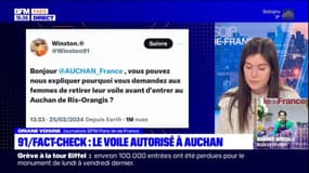 Fact-Check: Auchan Ris-Orangis n'interdit pas le port du voile à sa clientèle