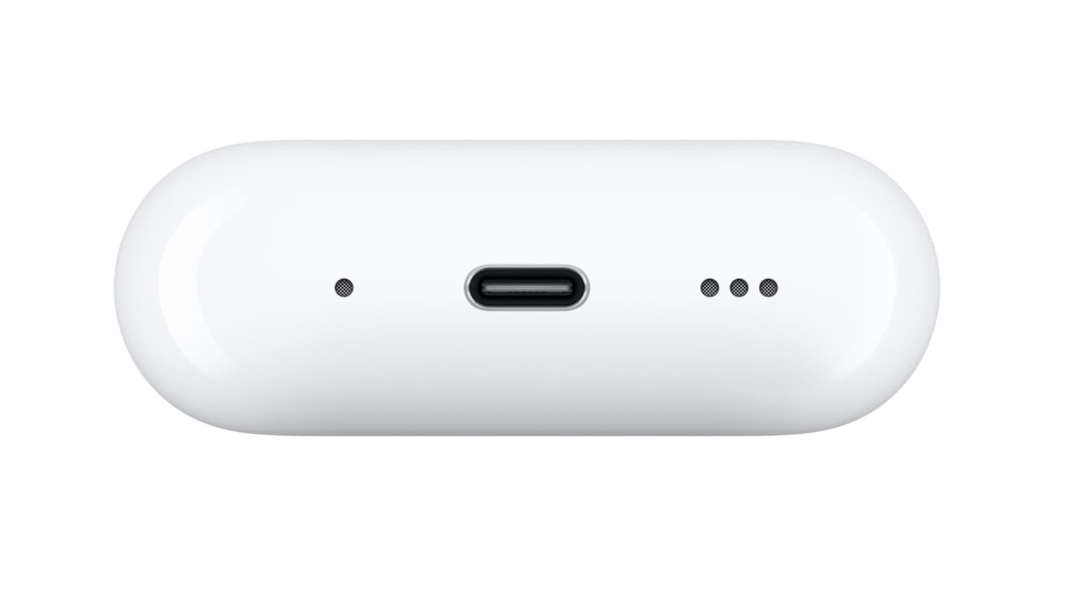 Les AirPods Pro (2023) d'Apple, avec un port USB-C