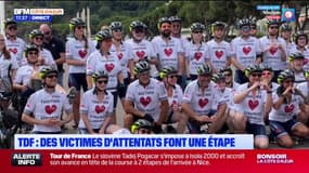 Tour de France: des victimes d'attentats réalisent le parcours d'une étape entre Monaco et Nice