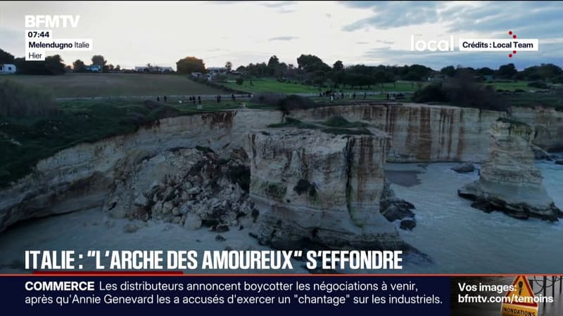 La célèbre "arche des amoureux" en Italie s'est effondrée le jour de la Saint Valentin