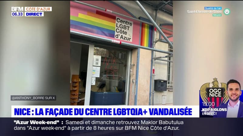 Nice: la façade du centre LGBT vandalisée