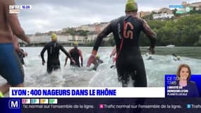 Lyon: 400 nageurs dans le Rhône