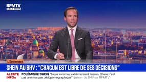 Shein au BHV: le patron du BHV, Karl-Stéphane Cottendin, estime que "Shein a une place légitime en France"