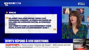 En arrêt maladie depuis 1 mois, je touche moins qu'au chômage partiel. Que compte faire le gouvernement? BFMTV répond à vos questions