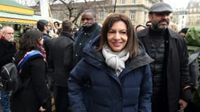 La maire de Paris et candidate socialiste Anne Hidalgo, le 12 mars 2022 à Paris