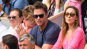 Tom Brady lors de la finale masculine de Roland-Garros en 2023