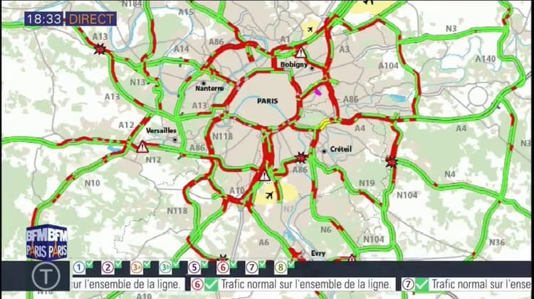 Info-Trafic: Suivez Le Trafic Routier En Temps Réel Et Direct - BFMTV