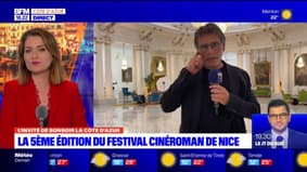 Nice: le comédien Pascal Elbé explique pourquoi il est venu défendre le film "Le Petit Blond de la Casbah"