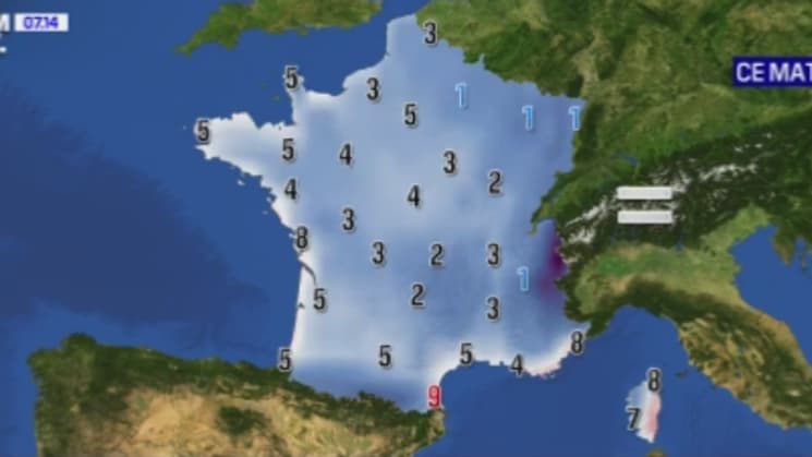 Les températures de ce dimanche matin