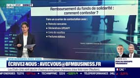 BFM Business avec vous : Comment contester le remboursement du fonds de solidarité ? - 09/07