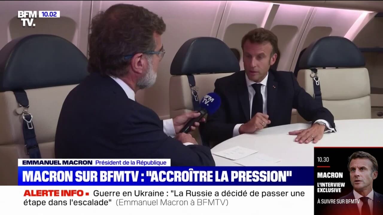Emmanuel Macron: "La Russie est en train de s'isoler sur le plan ...