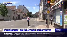 Strasbourg: un violent accident de trottinette électrique a fait un blessé grave à Koenigshoffen