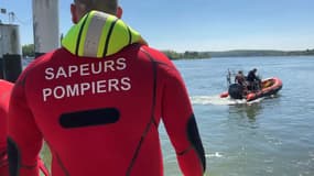 Un exercice de sauvetage était organisé à Duclair en Normandie le mercredi 3 mai.
