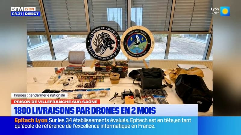 Prison de Villefranche-sur-Saône : 1800 livraisons par drones faites en 2 mois