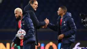 Thomas Tuchel et Kylian Mbappé