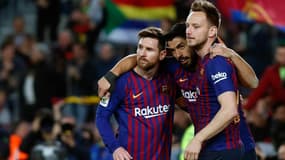 Lionel Messi, Luis Suarez et Ivan Rakitic
