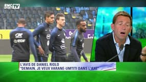 Daniel Riolo souhaite voir la charnière Varane – Umtiti en équipe de France