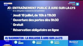 Aire-sur-la-Lys: la commune accueille la délégation olympique malaisienne de badminton