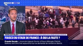 Incidents au Stade de France: pour l'avocat de supporters français, "le principal problème est la très mauvaise gestion des flux de supporters à la sortie des transports en commun"