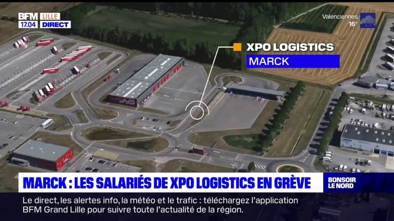 Regarder la vidéo Marck: les salariés de XPO Logistics en grève