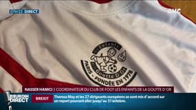 Un maillot de l'équipe de foot Les enfants de la Goutte d'or