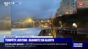 Biarritz en alerte après l'arrivée de la tempête Justine
