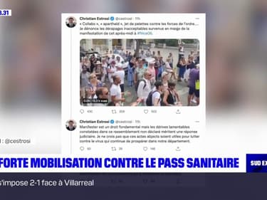 Pass sanitaire: d'importantes manifestations dans le Sud