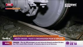Voies endommagées à Tonneins: des équipes sur zone pour faire un premier diagnostic selon la SNCF