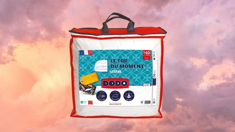 Auchan propose un prix tout doux sur cette couette DODO à l'occasion des soldes
