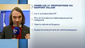 Plus de formation, test de la méthode de Singapour... Ce que propose Villani pour réenchanter les maths