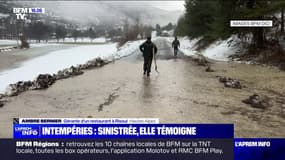 Crue dans les Hautes-Alpes: "C'était compliqué de pouvoir entrer dans le restaurant", témoigne cette sinistrée