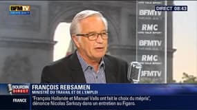François Rebsamen face à Jean-Jacques Bourdin en direct