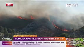 Incendie à Marseille : "Mon jardin était en feu"