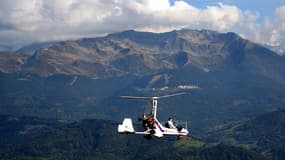 Exemple d'autogyre pris en photo en Rhône-Alpes.