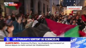 Blocage de Sciences Po Paris: la direction de l'établissement annonce la "suspension des saisines de la section disciplinaire engagées depuis le 17 avril" contre les étudiants propalestiniens