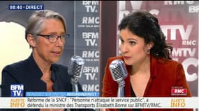 Élisabeth Borne face à Apolline de Malherbe en direct