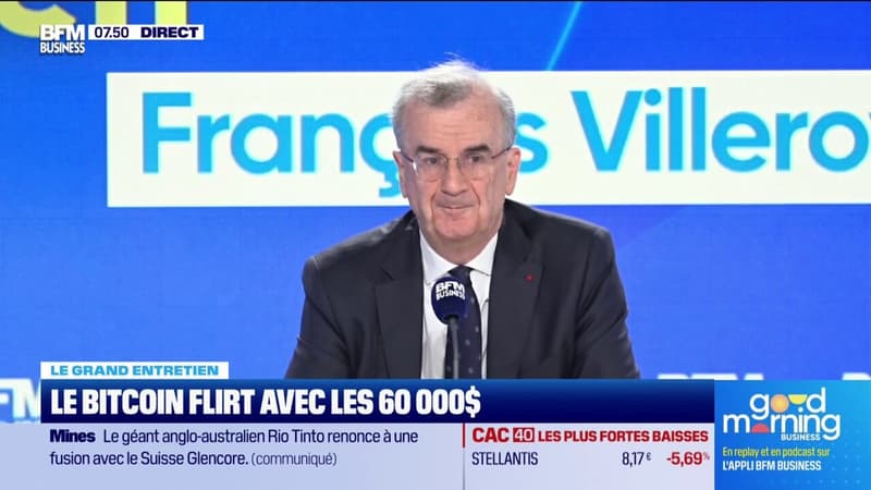 Le Bitcoin flirt avec les 60 000 dollars