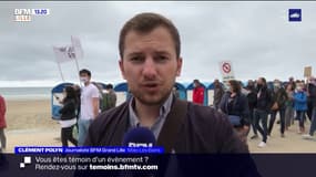 Dunkerque: manifestation pour protester contre le projet d'un parc éolien de 46 éoliennes