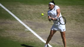 Ons Jabeur lors de la finale de Wimbledon, le 9 juillet 2022.