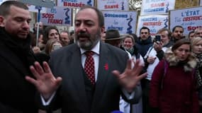 Le ministre de la Santé François Braun, à la manifestation parisienne des médecins libéraux, ce jeudi 1 décembre 2022.