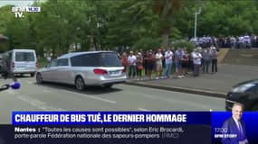 Obsèques du chauffeur de bus tué: le cortège applaudi à son passage