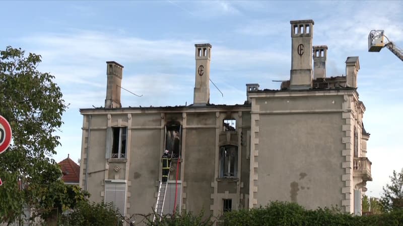 Le château de la Corderie à Saint-Christoly-de-Blaye en ruine après l'incendie du 27 septembre 2025