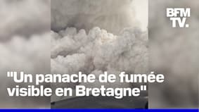 Les images aériennes impressionnantes des fumées des feux de forêt au Canada